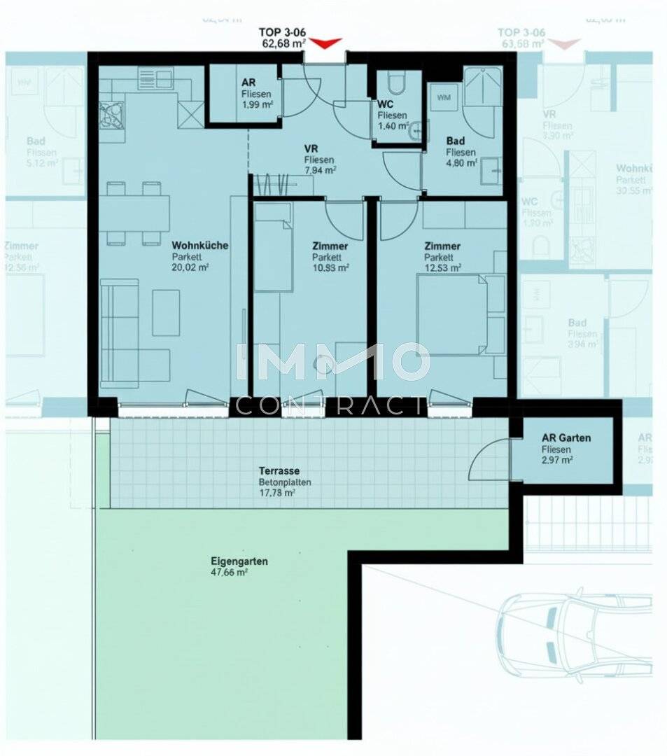 Erdgeschosswohnung Erstbezug Garten