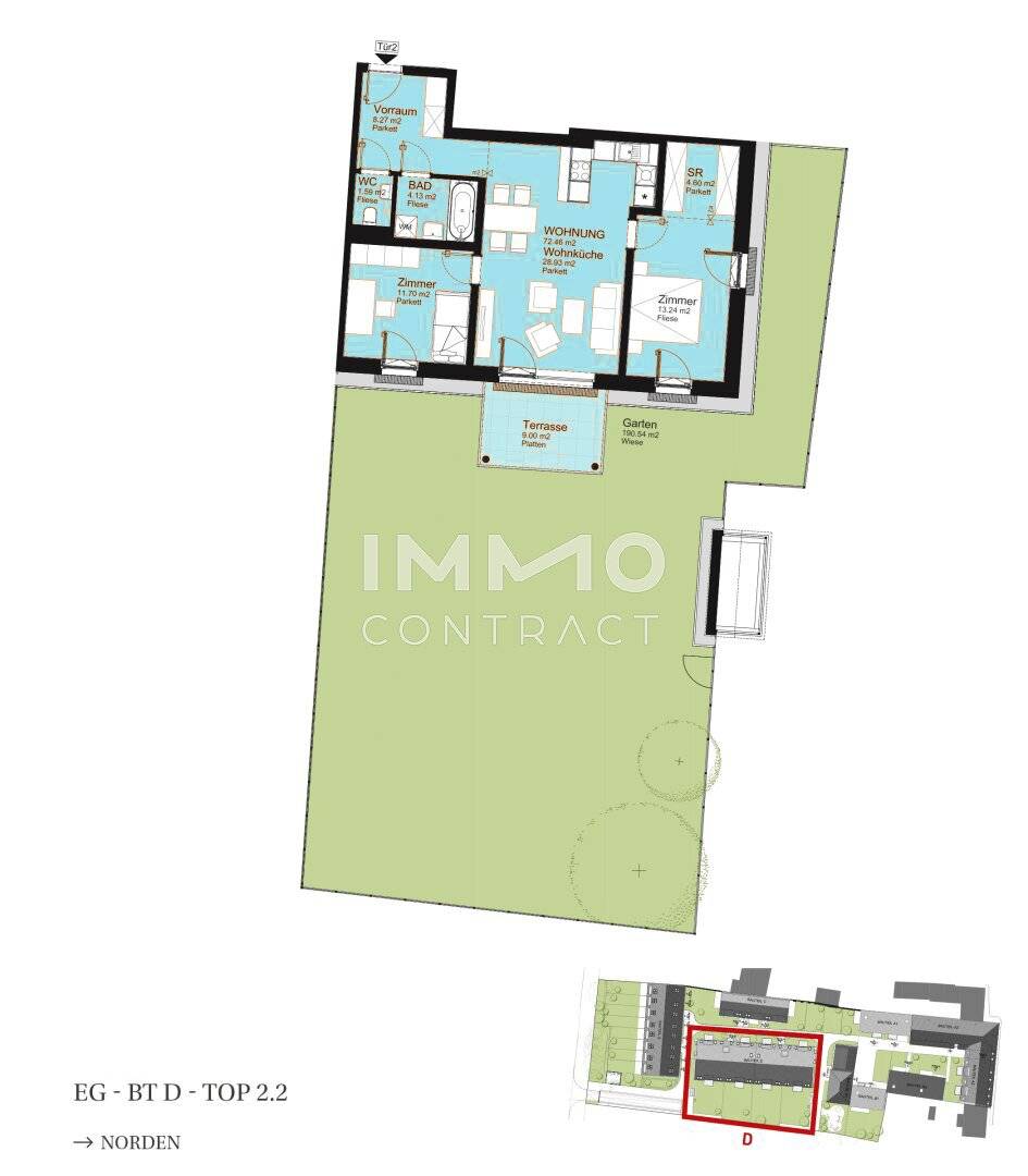 Ground floor apartment with garden Liesingbach