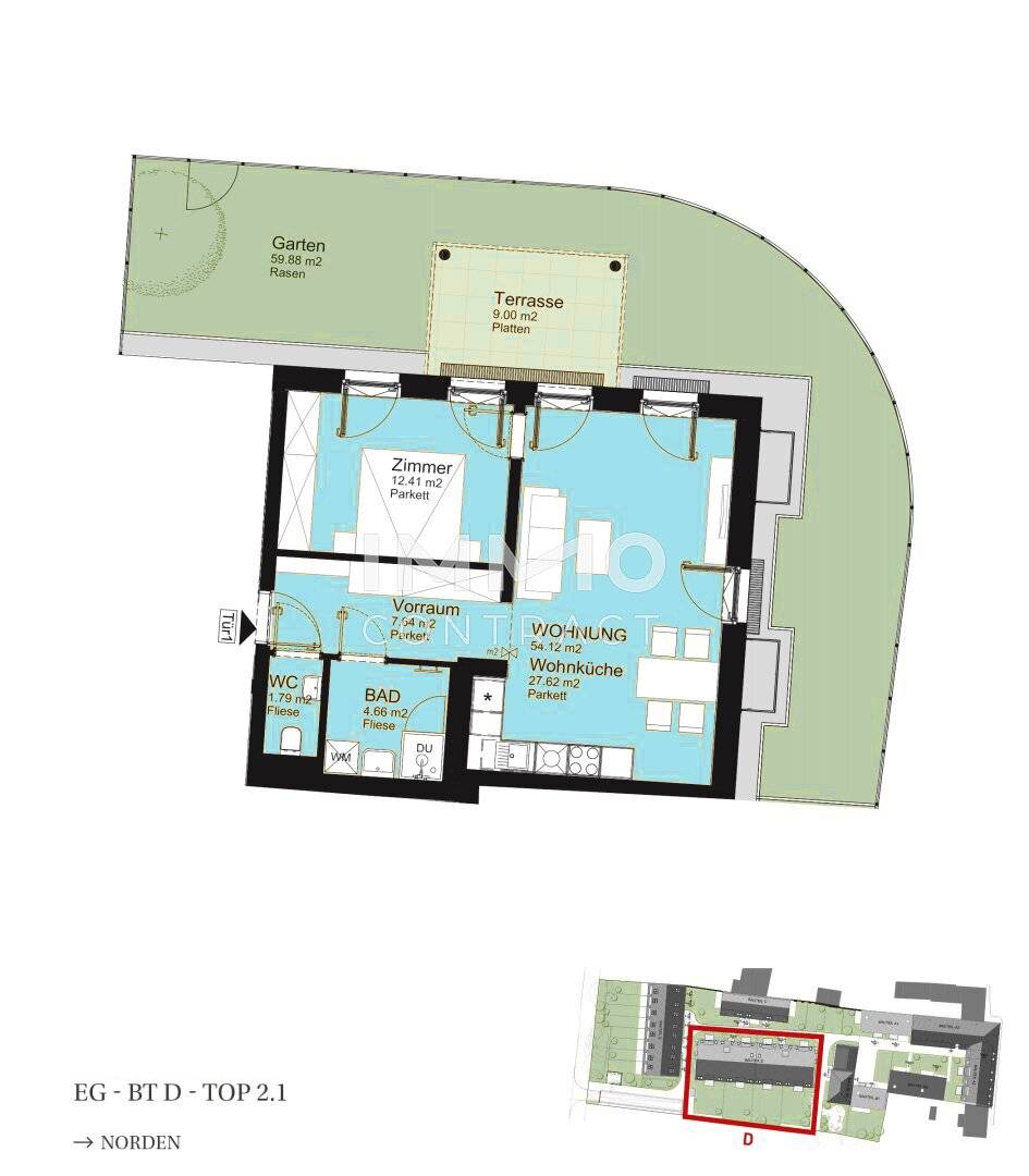 Ground floor apartment first occupancy private garden