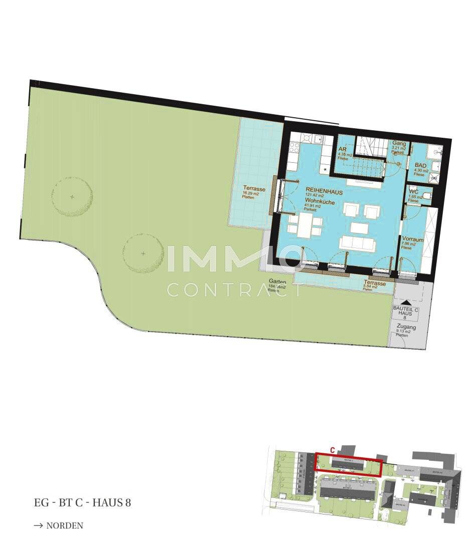 Townhouse with garden and terrace by the Liesingbach
