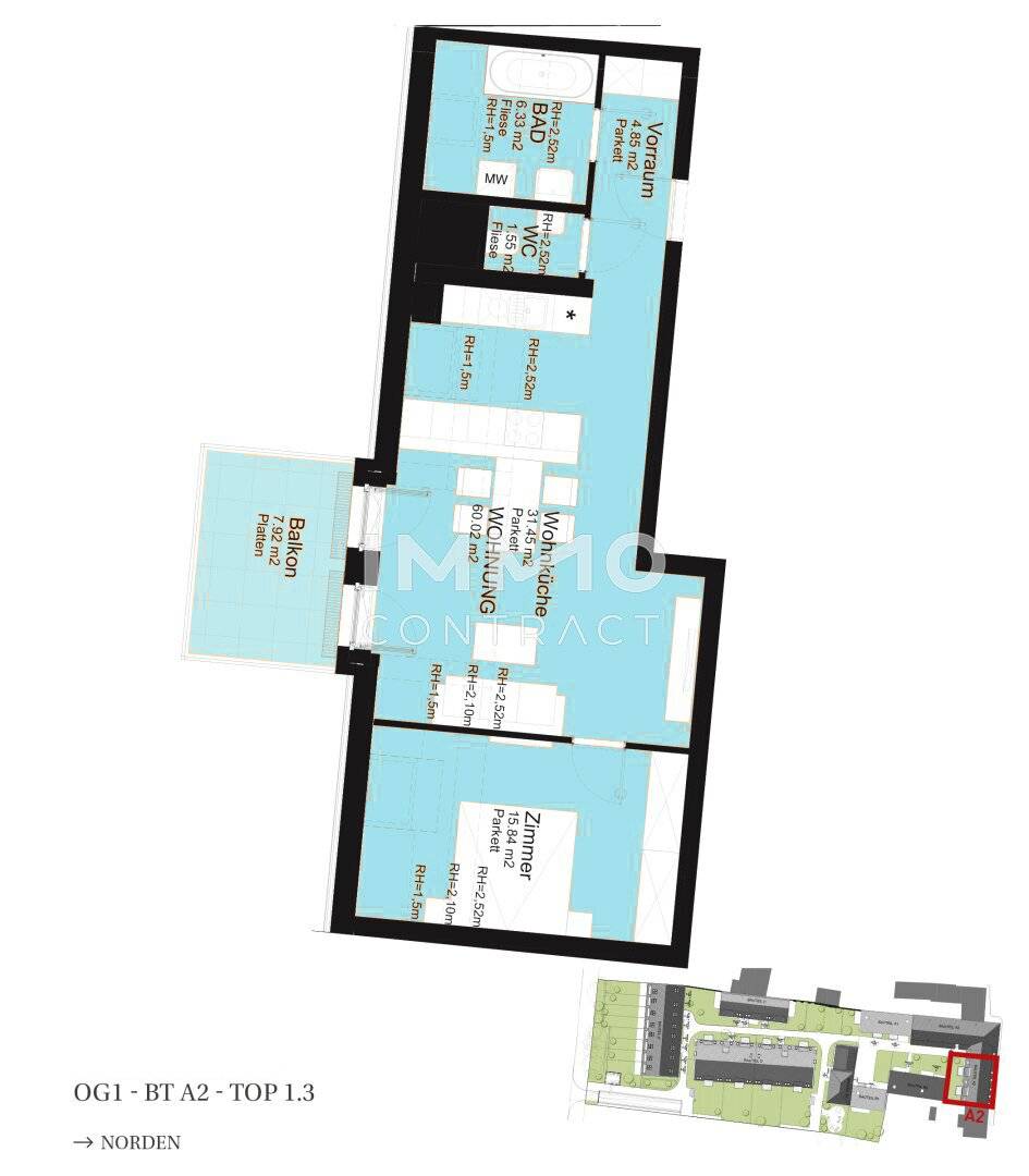 Provisionsfrei Neubau Wohnung Liesingbach Balkon