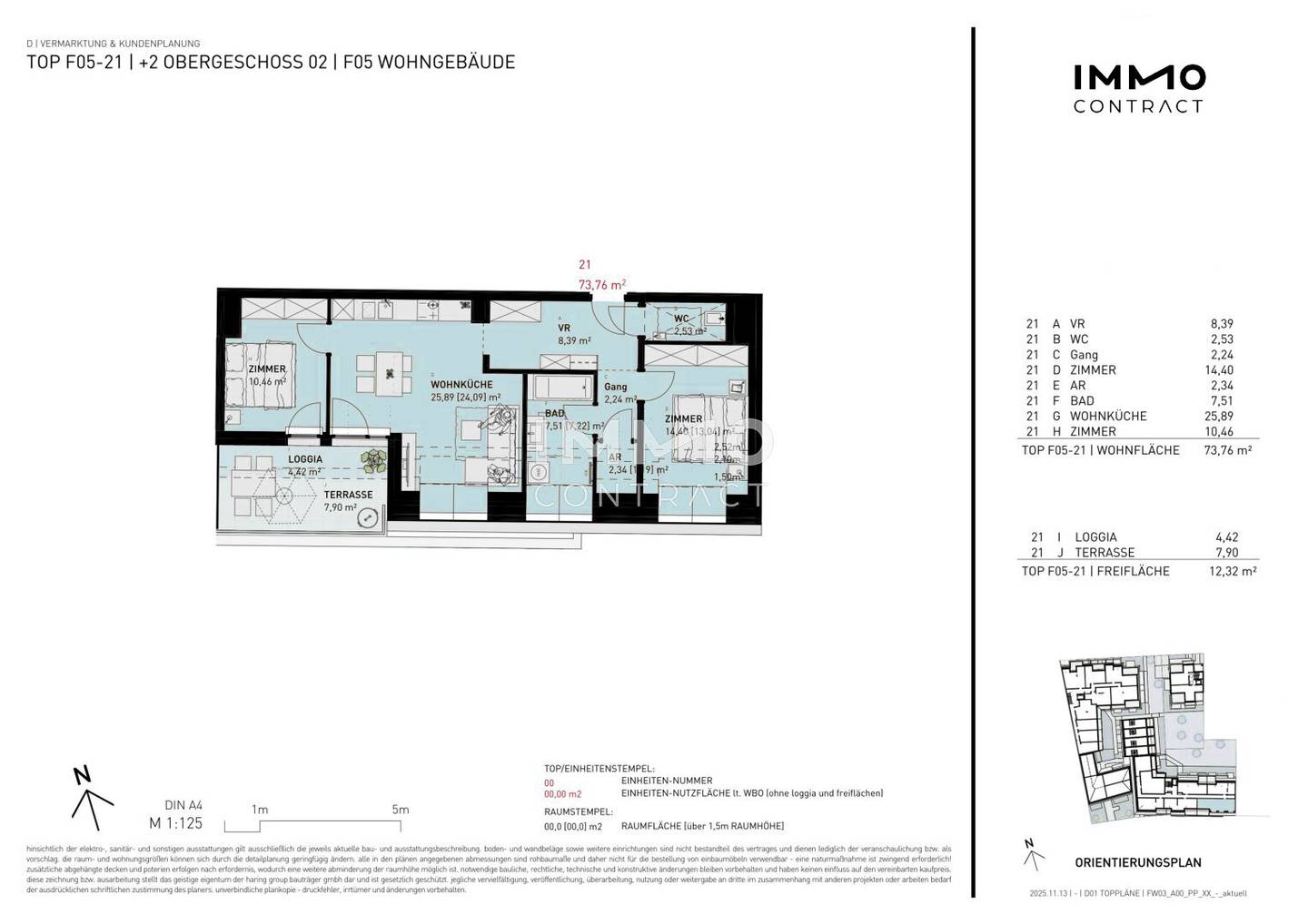 Dachgeschosswohnung mit Terrasse nahe U1 Neulaa