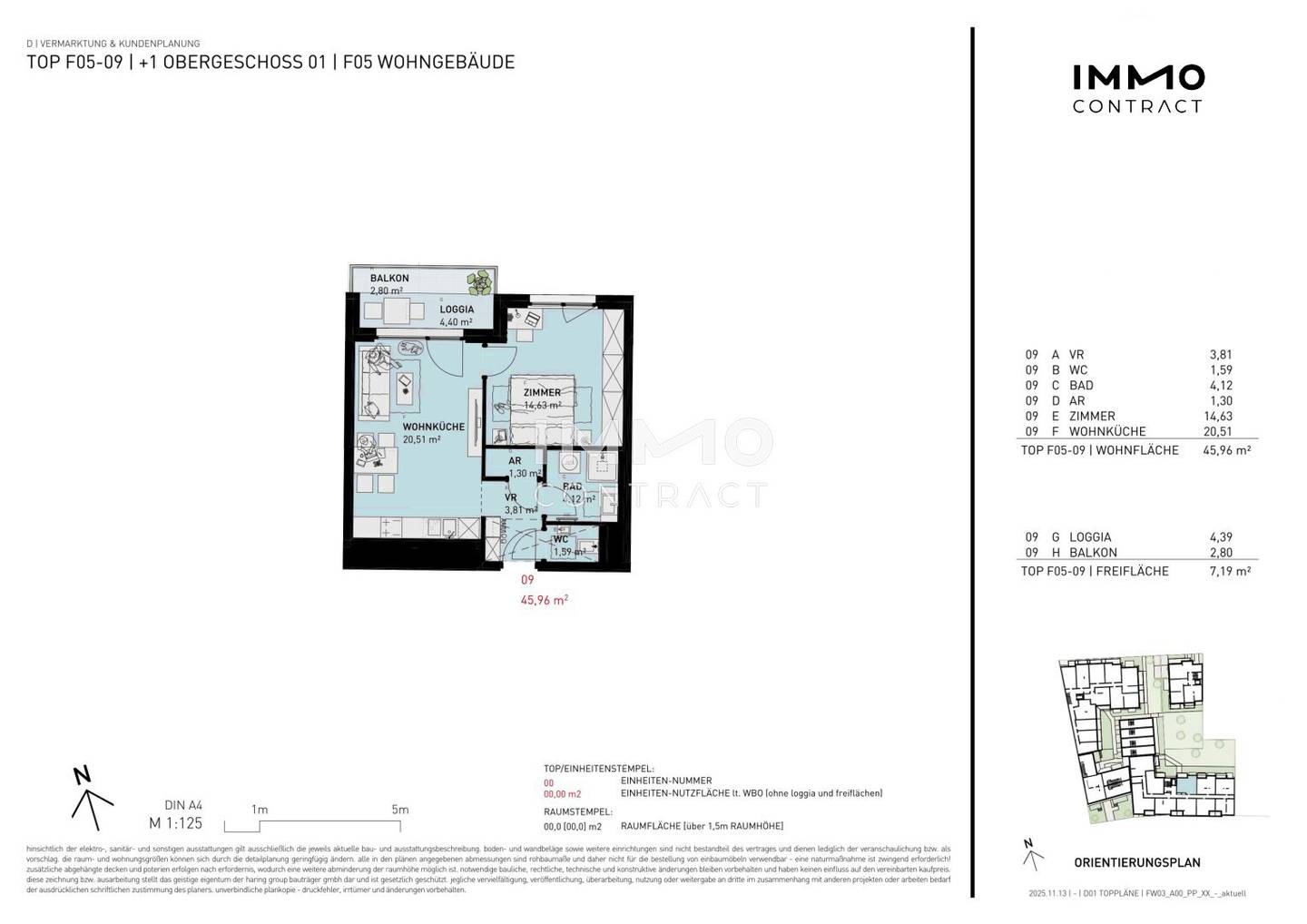 Apartment brand new near U1 with outdoor space