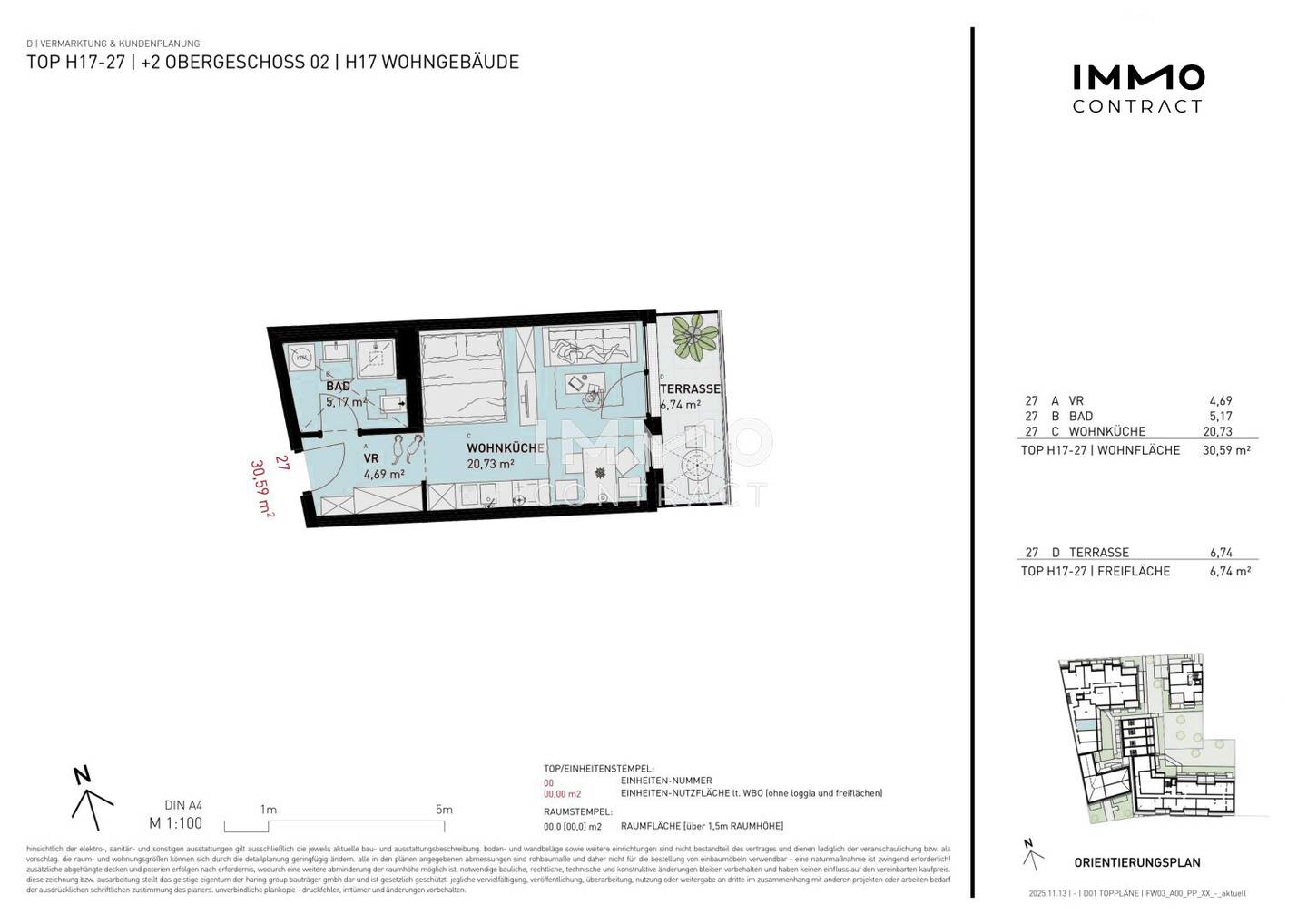 Top floor apartment with terrace commission free