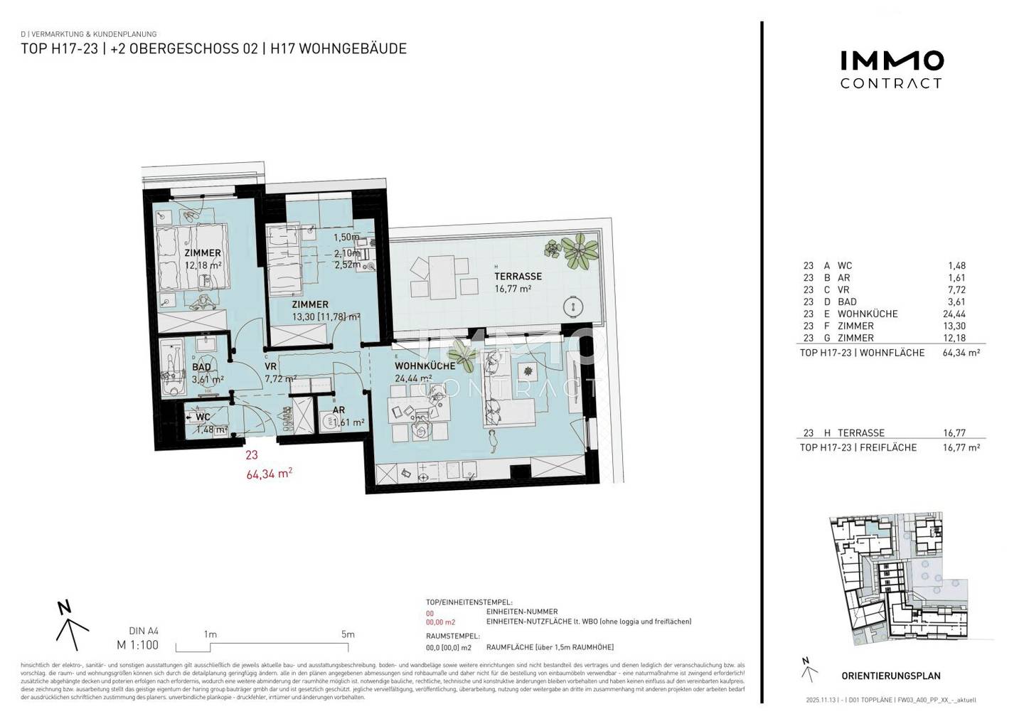 Attic apartment newly built with terrace