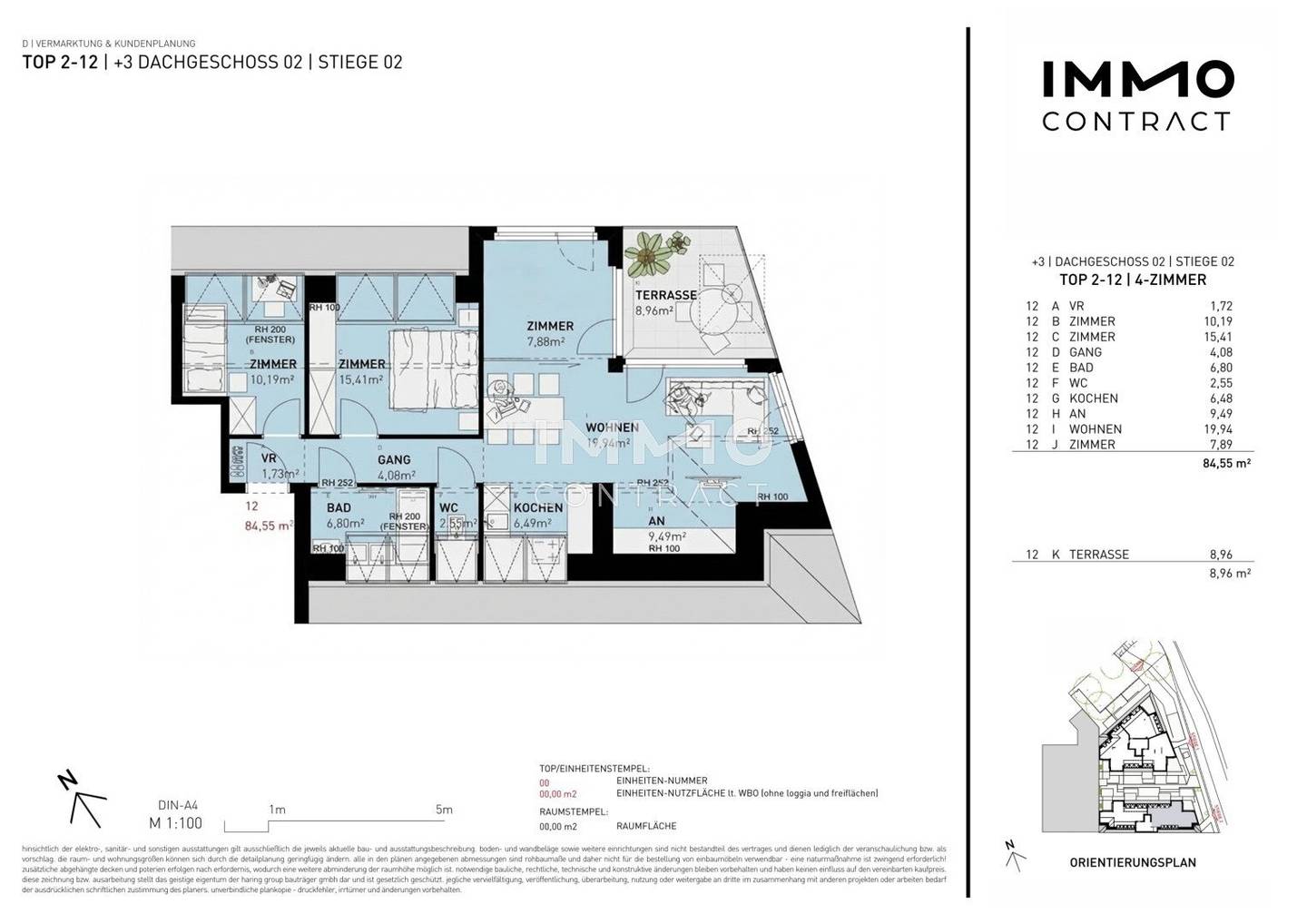 Dachgeschosswohnung Ostterrasse provisionsfrei