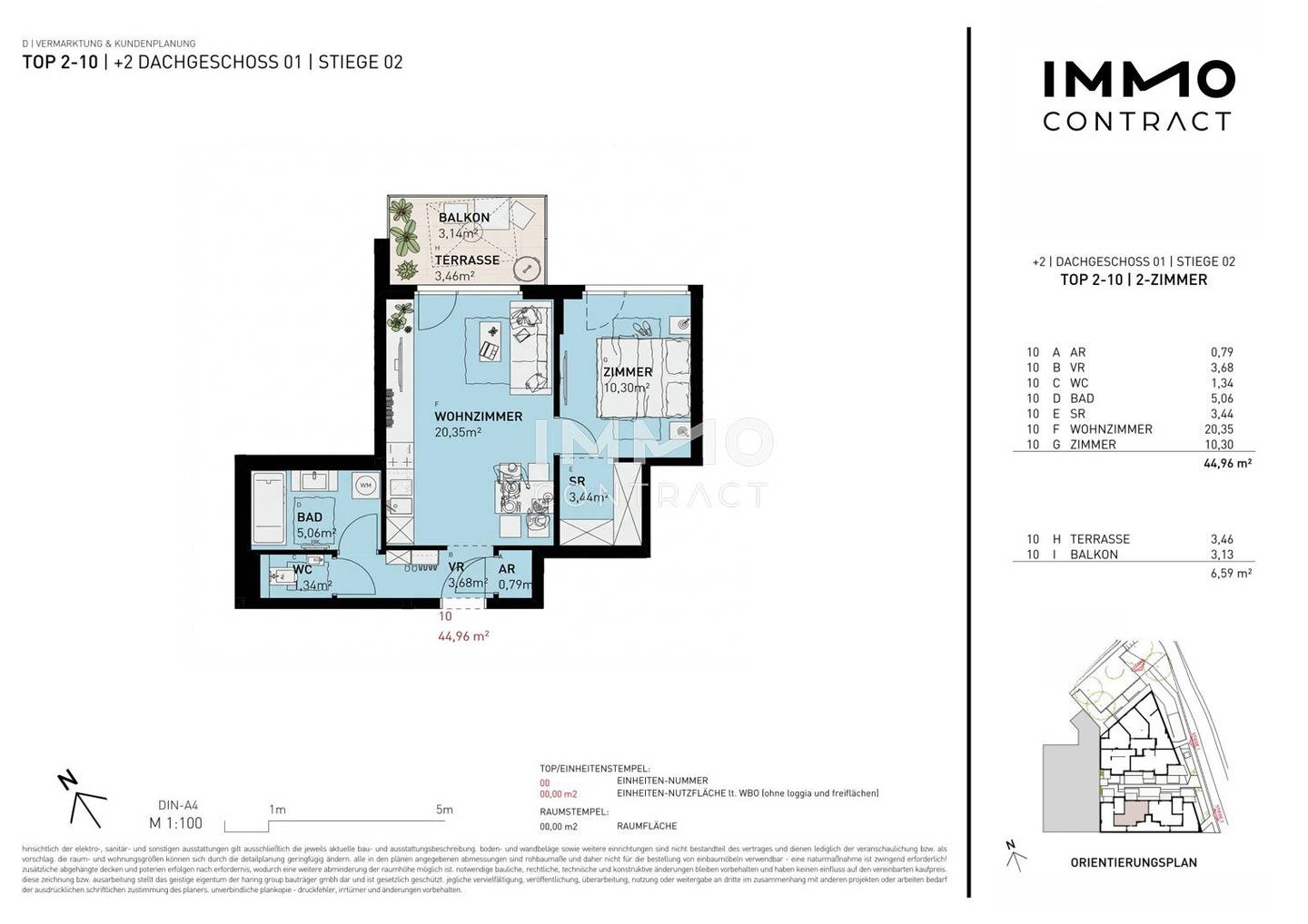 Top floor apartment with private outdoor space New Build