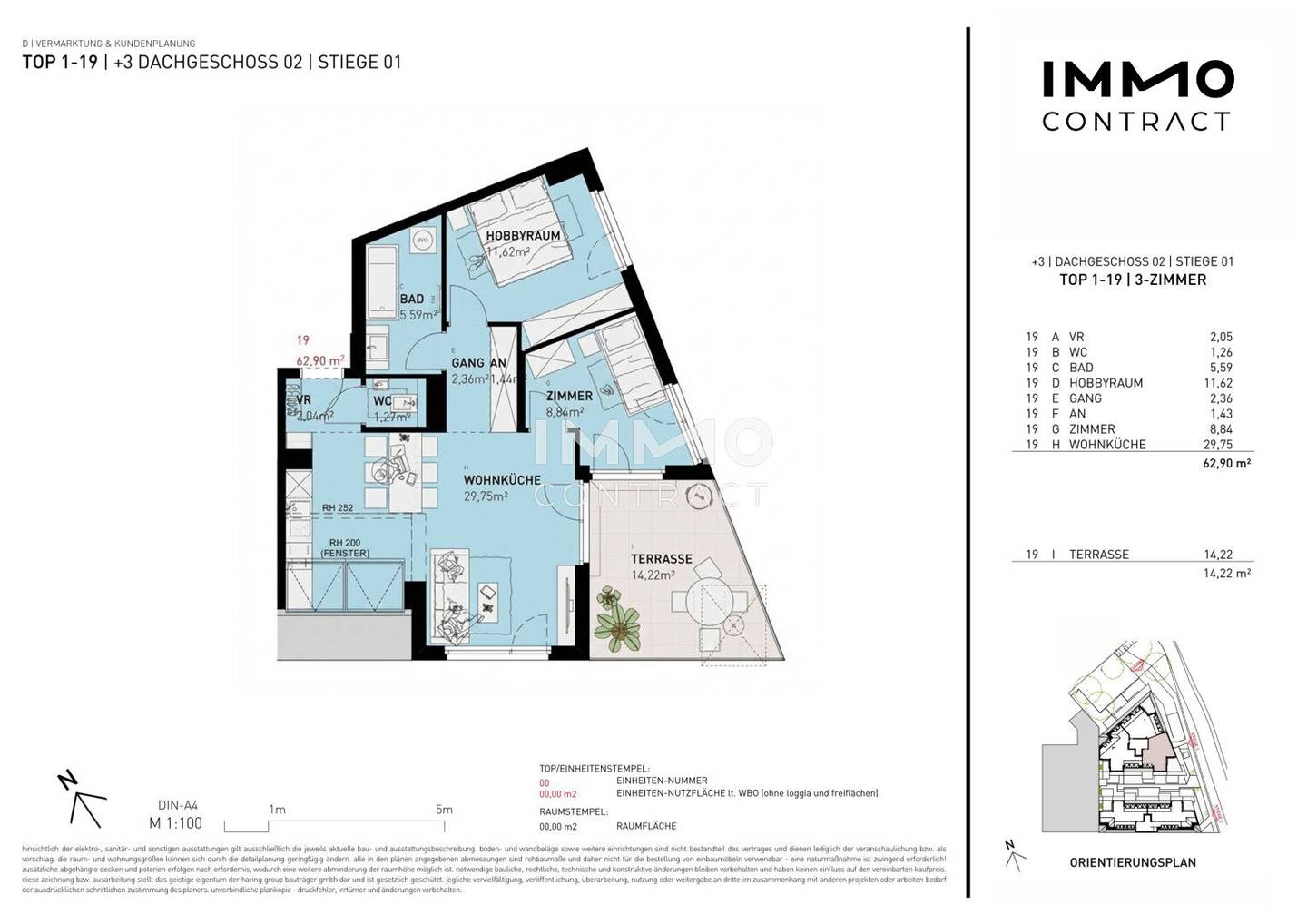 Top floor apartment with terrace no broker fee