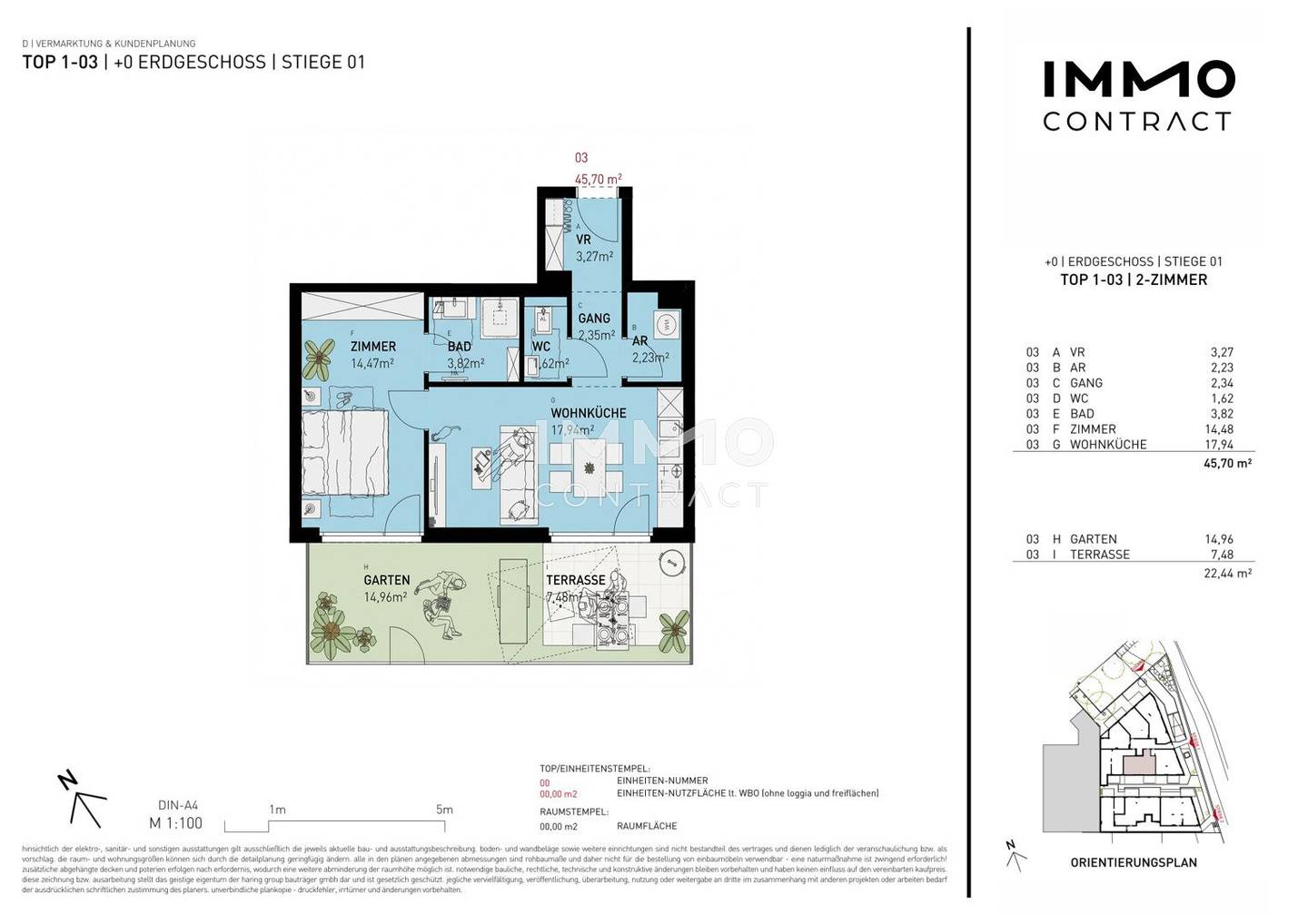 Apartment with private outdoor space first occupancy