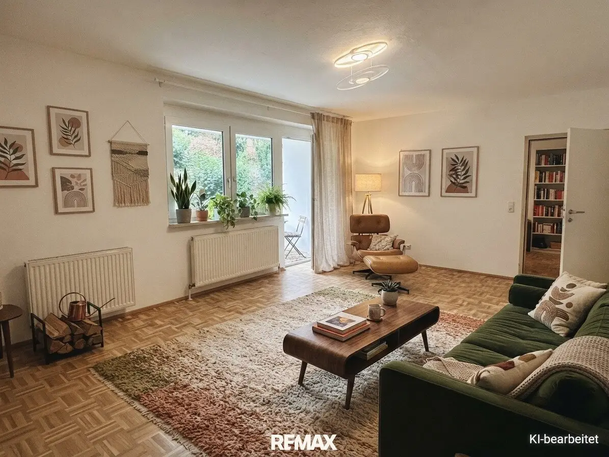Frisch renovierte Wohnung im Zentrum mit grüner Terrasse