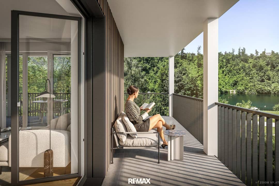 Erstbezug Wohnung mit Terrasse am Wasser