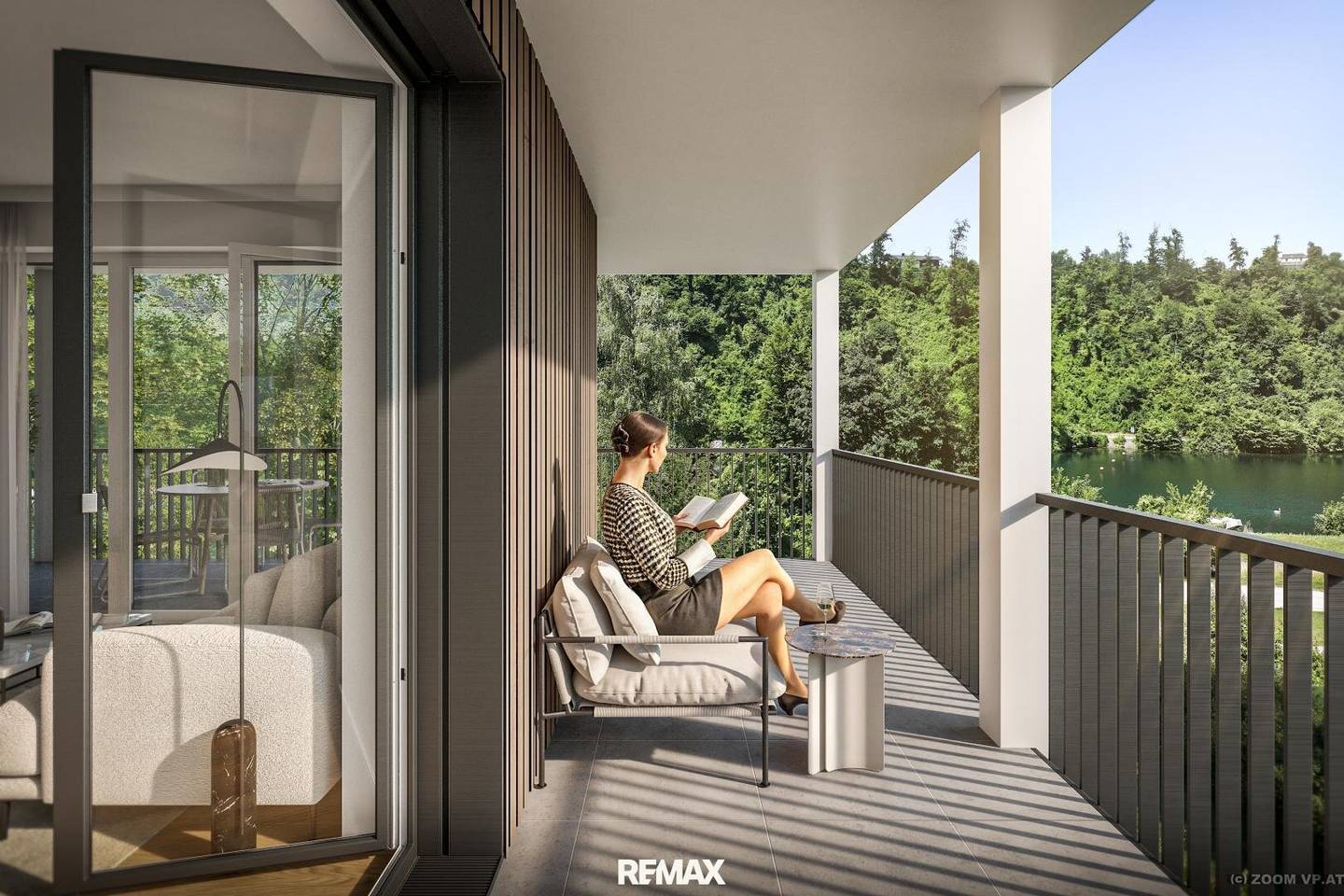 Erstbezug Wohnung mit Terrasse am Wasser
