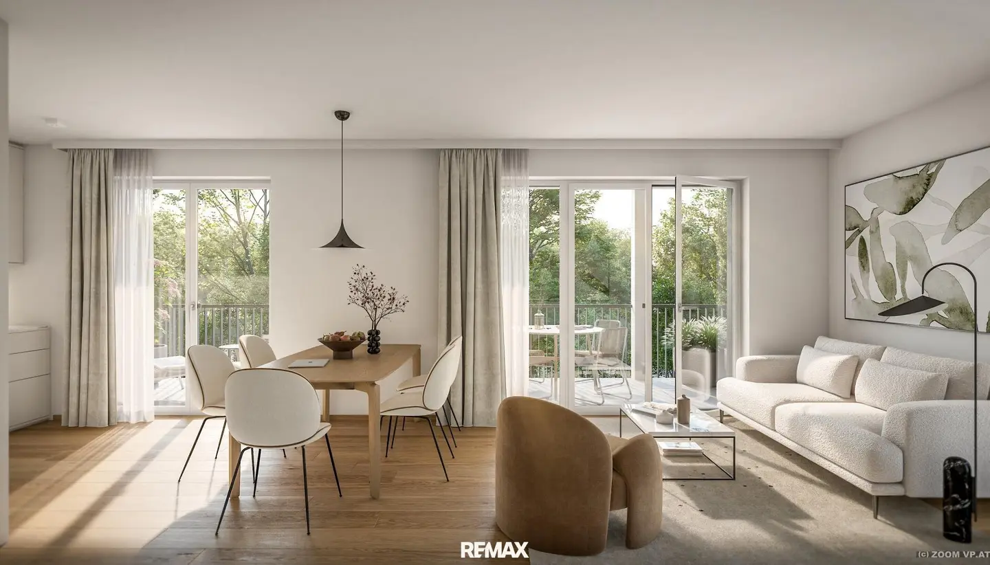 New build apartment by the Traun with terrace