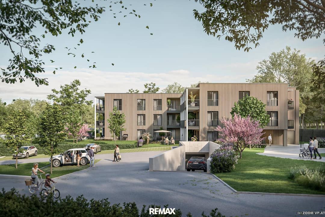 Rendering Richtung Tiefgaragenabfahrt