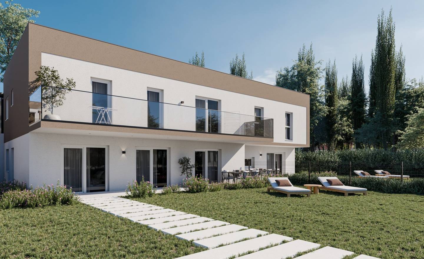 Apartment with private garden and terrace