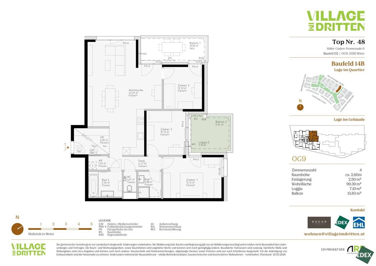 Apartment new build first occupancy at Bert Brecht Park