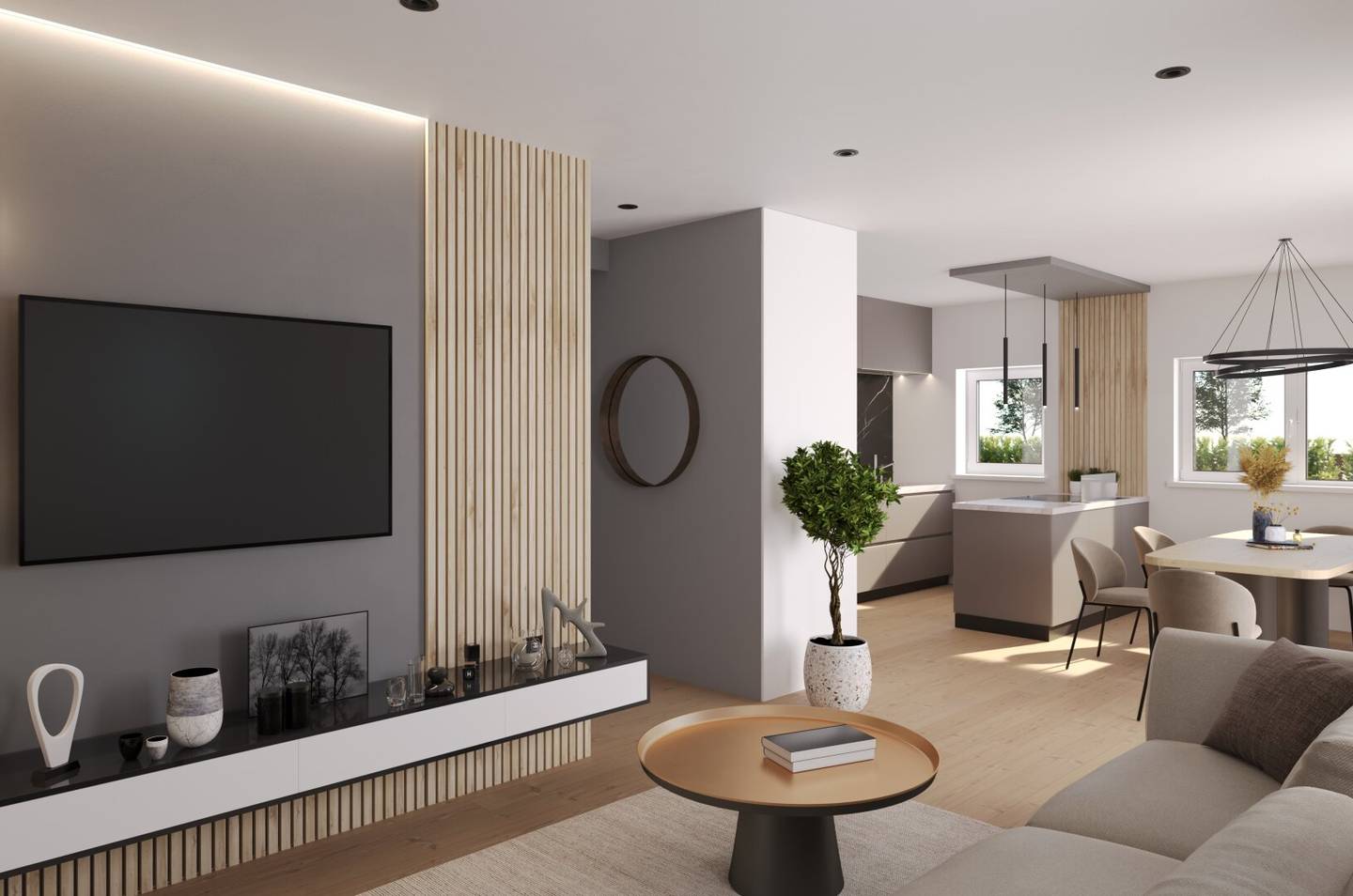 Penthouse with terrace and two parking spaces