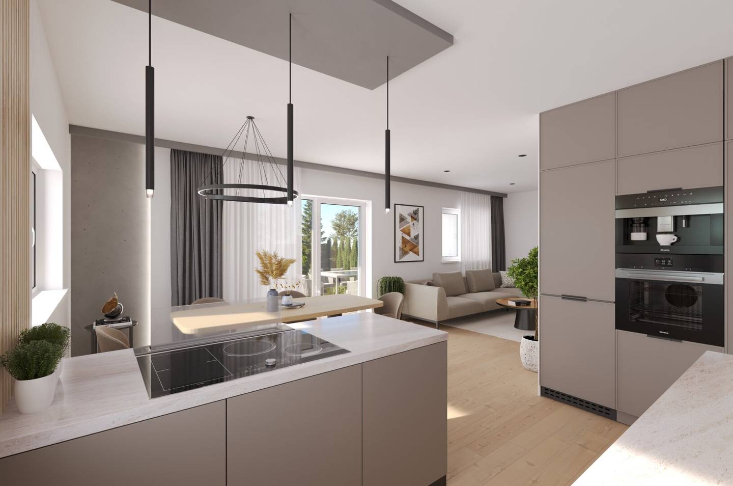 Penthouse with terrace and two parking spaces