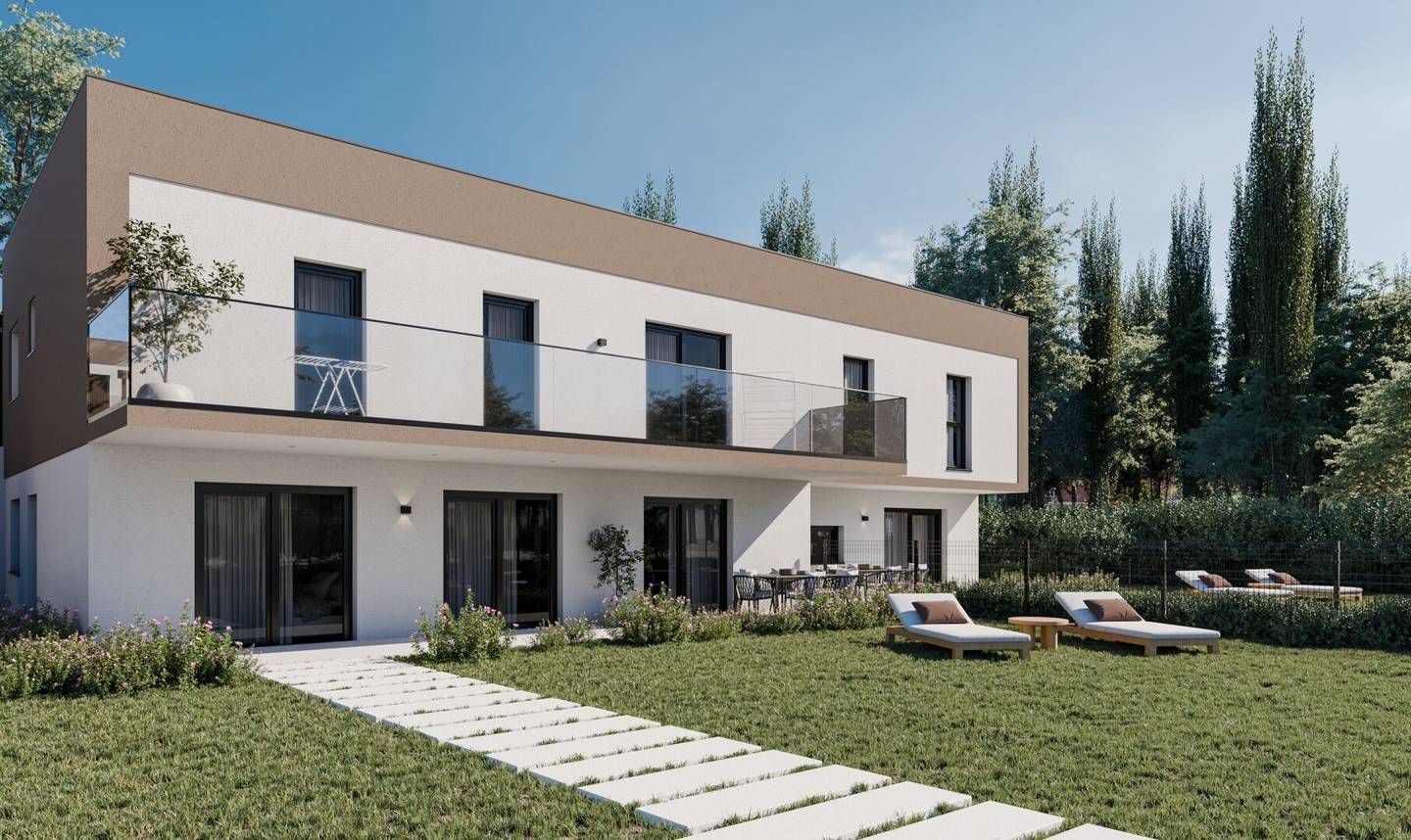 Brand new penthouse with terrace and green view