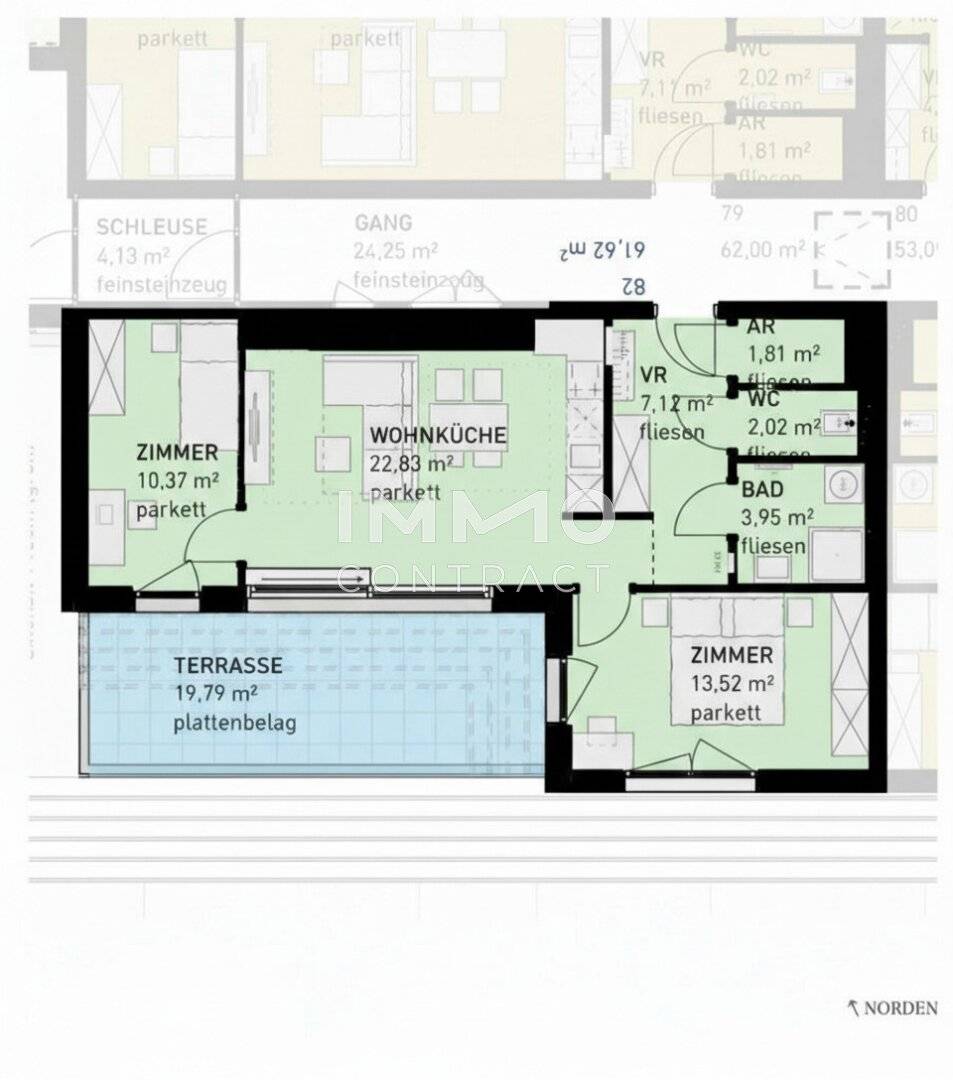 Wohnung mit Terrasse ruhige Stadtrandlage