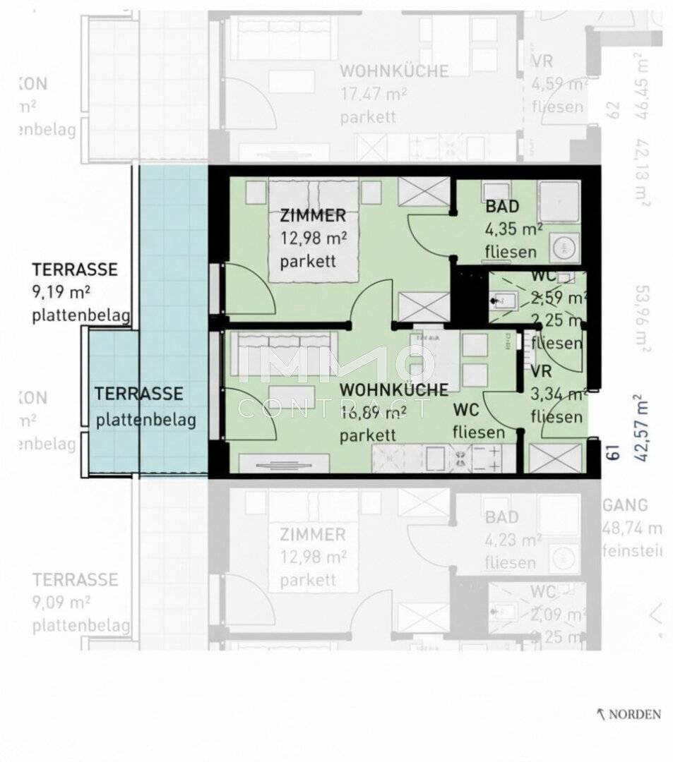 Neubauwohnung mit Terrasse in Simmering