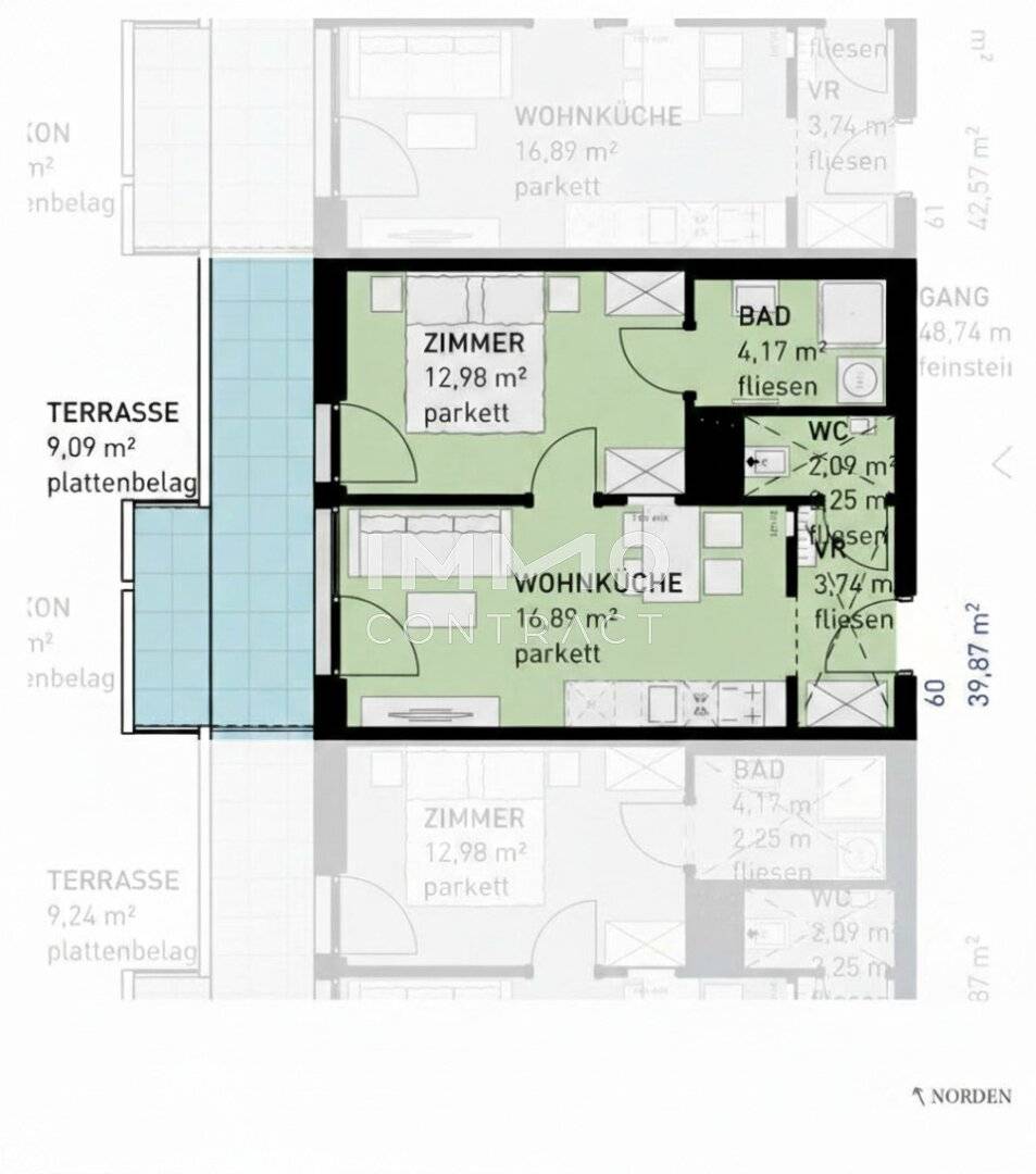 Neubau Wohnung mit Balkon ruhige Stadtrandlage