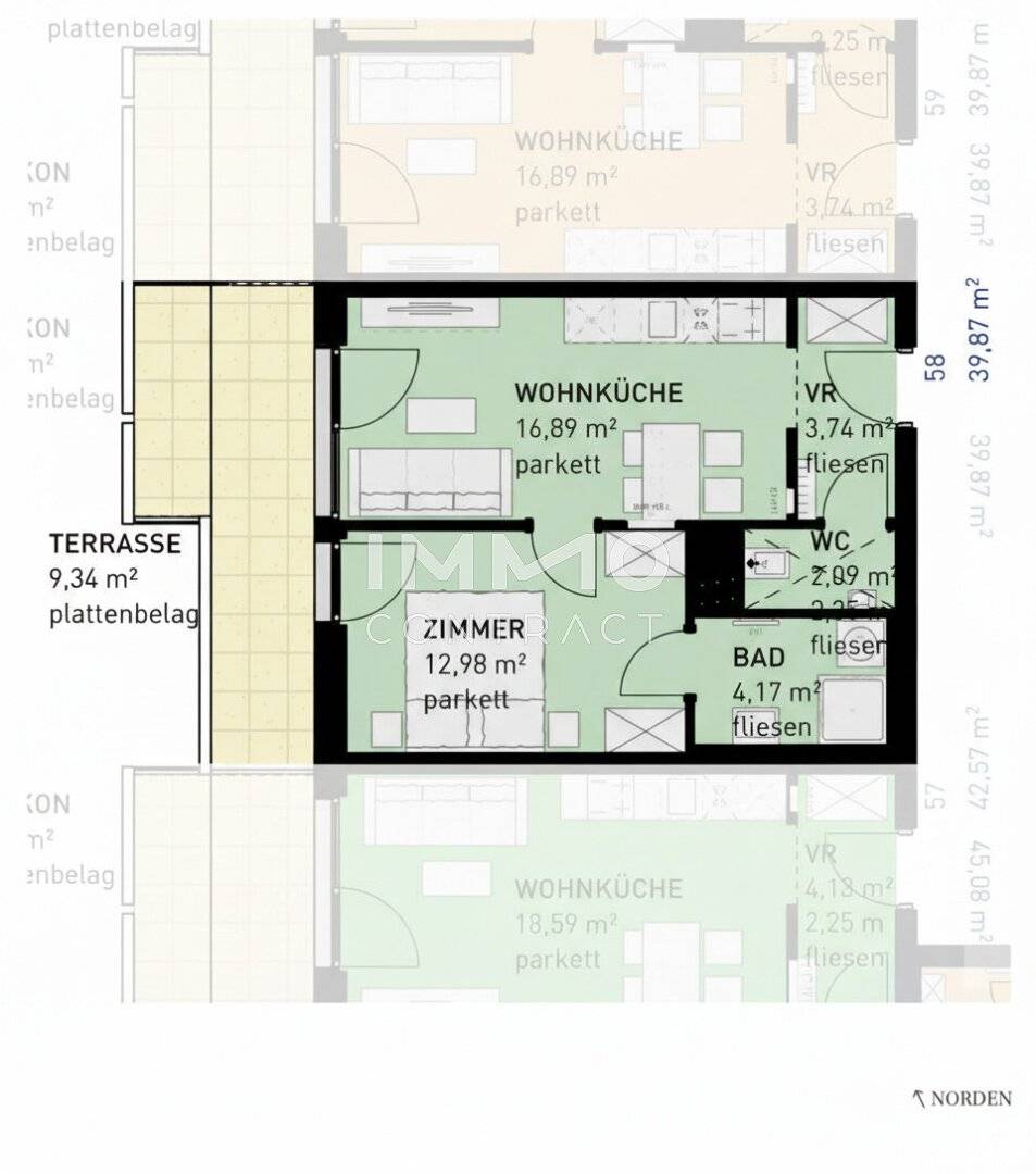 Provisionsfrei Erstbezug Wohnung mit Balkon
