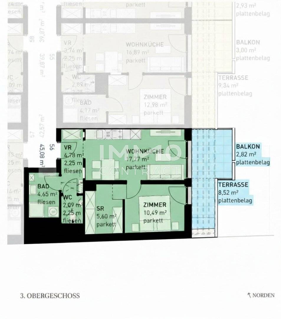 Wohnung quiet suburban location with loggia