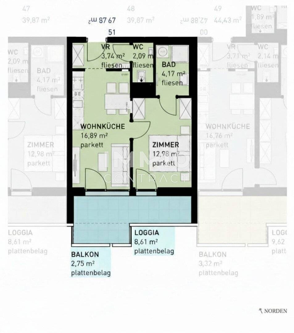 Wohnung Erstbezug Provisionsfrei Loggia