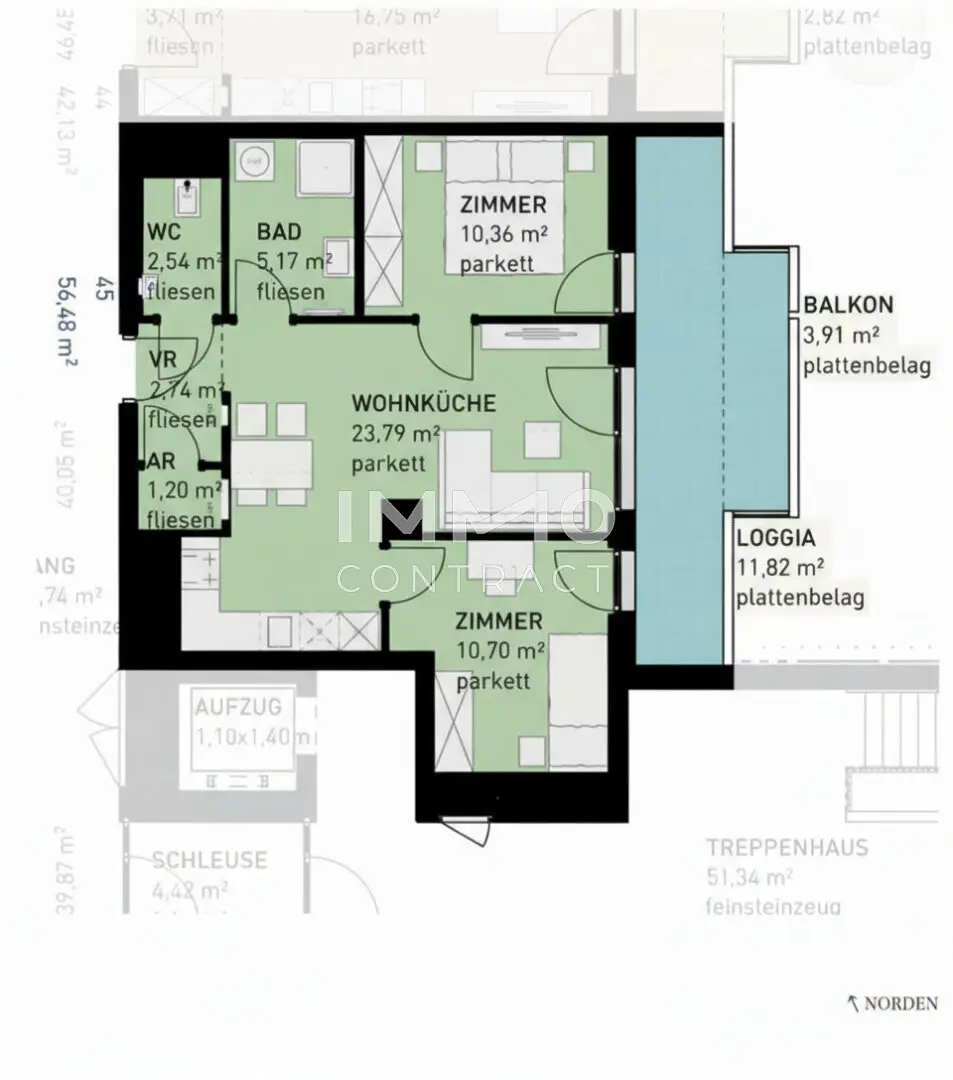 Apartment brand new with balcony no commission
