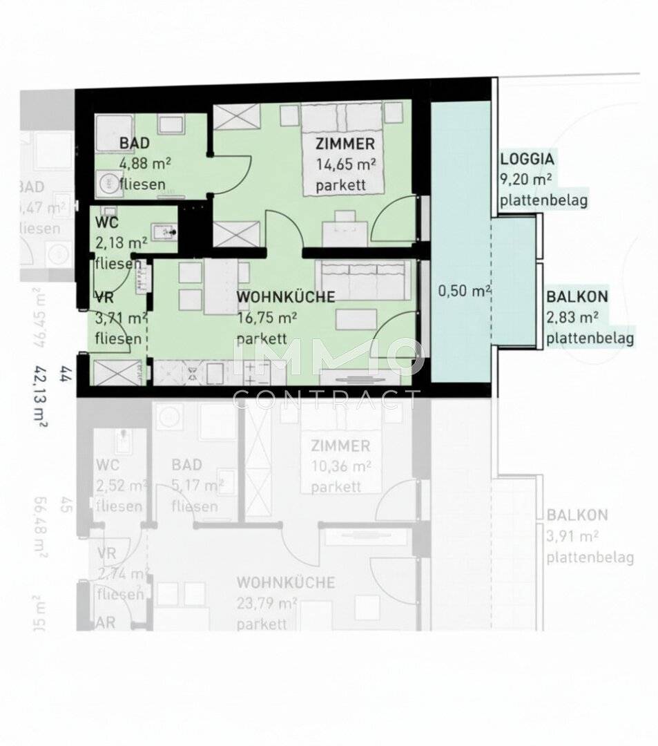 first occupancy apartment with balcony commission free