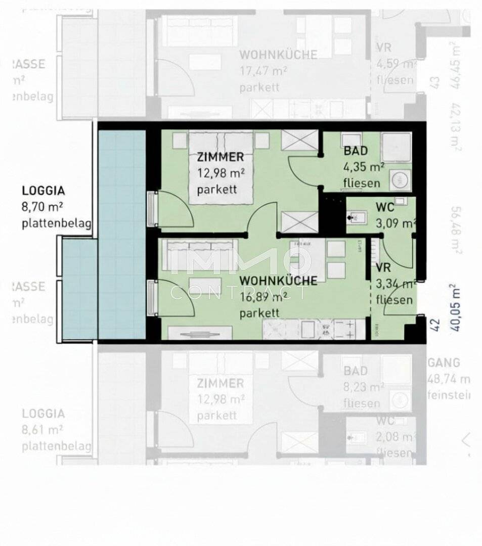Wohnung Loggia nahe U3 Provisionsfrei