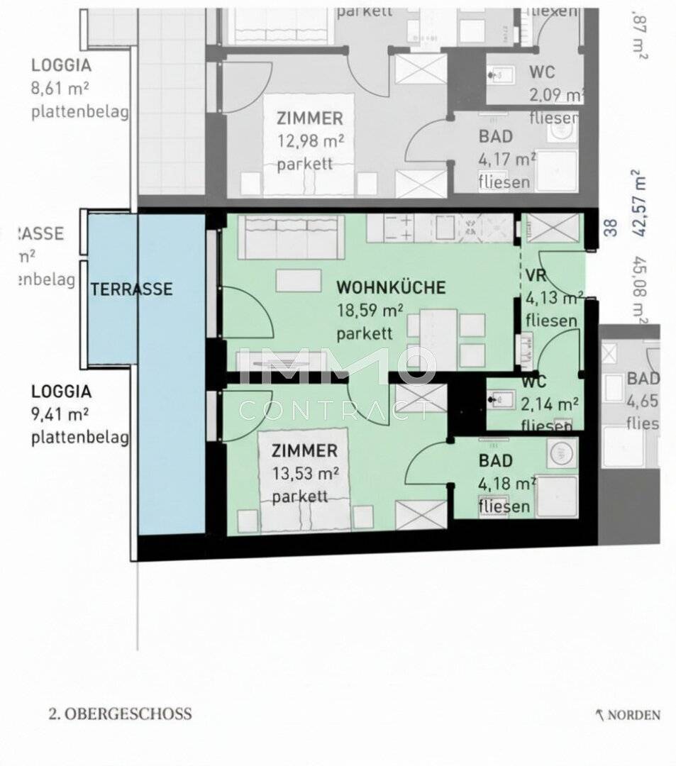 Apartment no commission newly built loggia