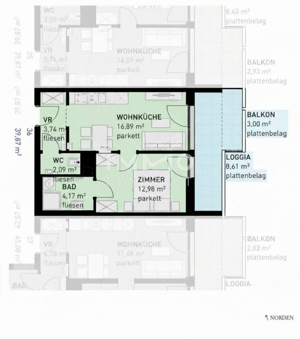 apartment first occupancy no commission loggia