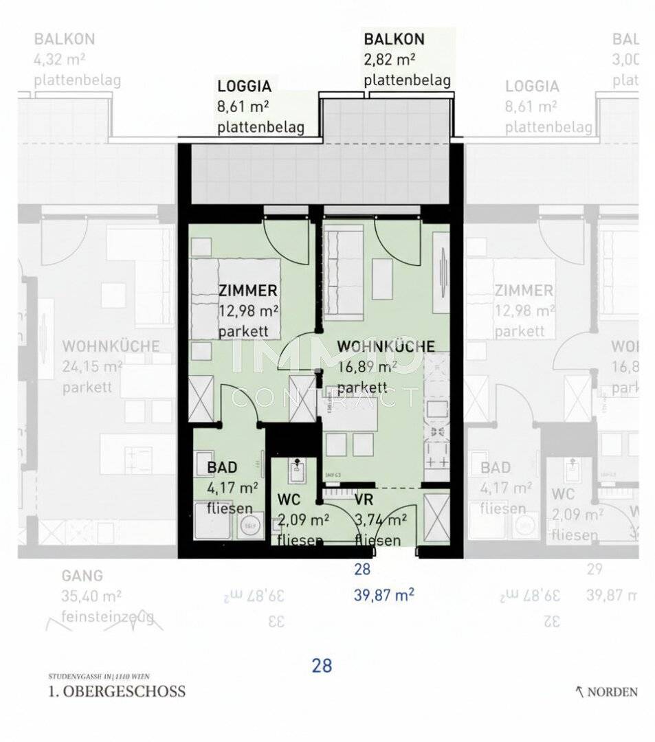 Commission free new build apartment with loggia