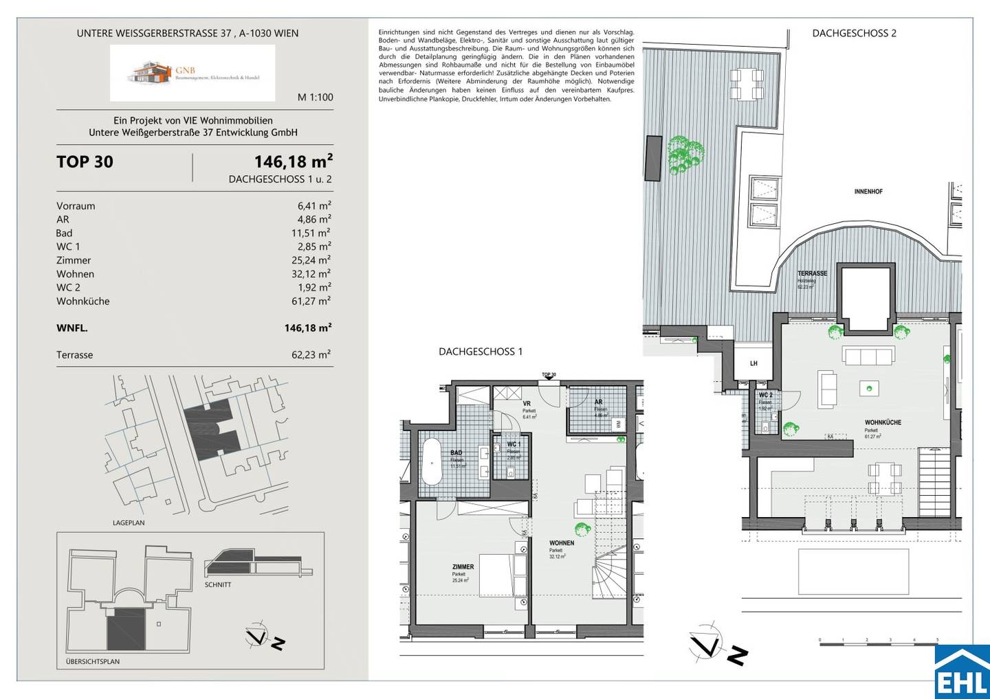 Sanierter Stilaltbau Wohnung Terrasse nahe Prater