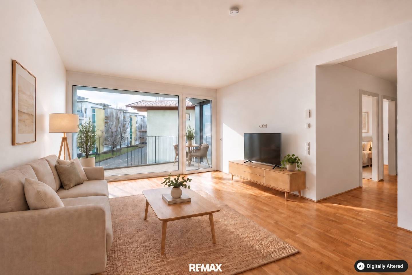 Newly built apartment with loggia