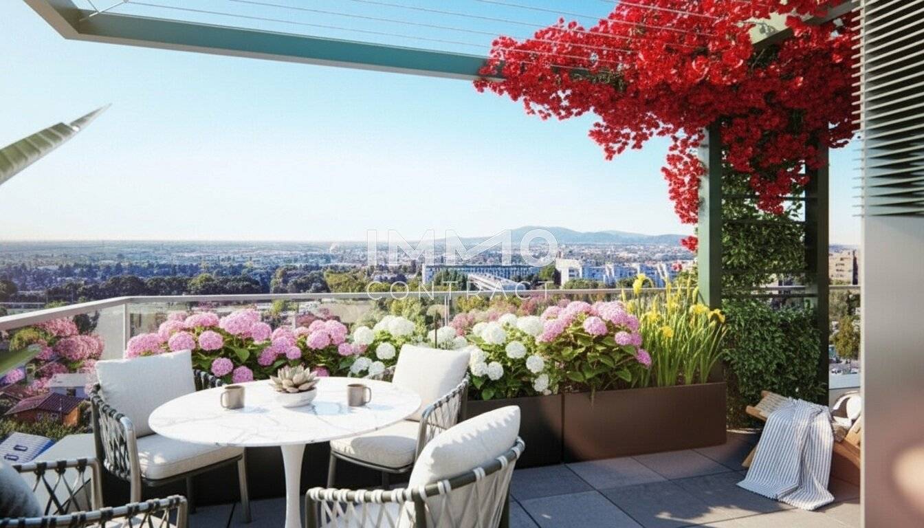 Wohnung mit Balkon und Weitblick nahe U1