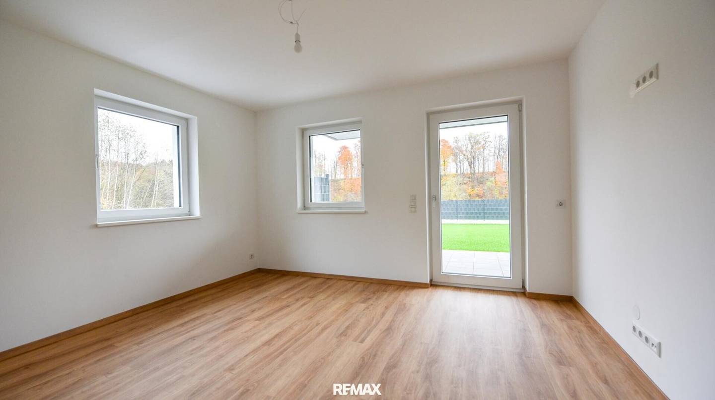 Neubauwohnung mit Gartenanteil und Terrasse