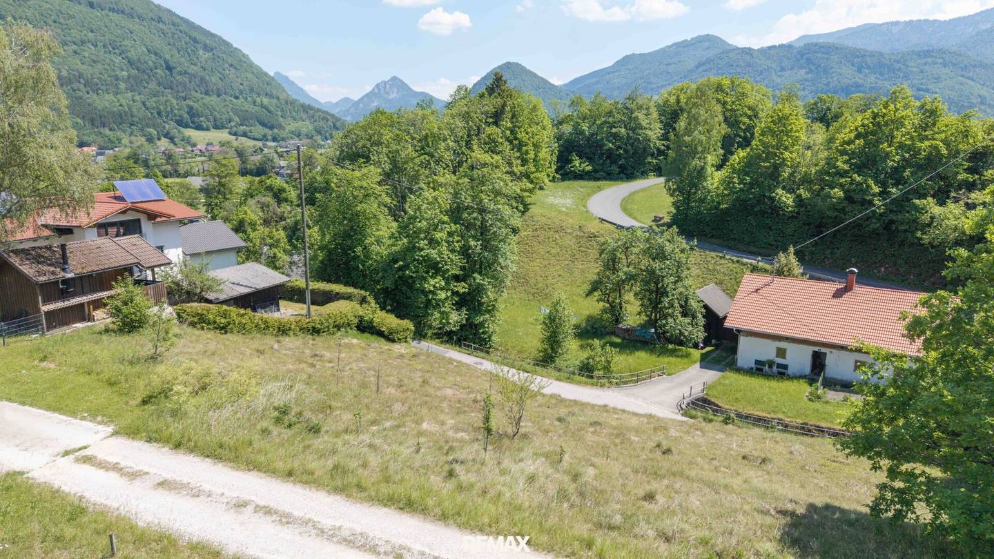 Baugrund in Scharnstein mit Bergblick