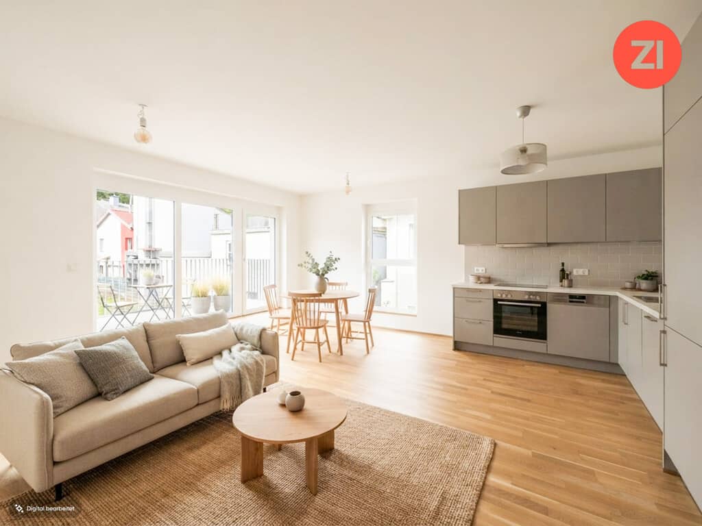 Wohnung mit Balkon und Tiefgaragenparkplatz