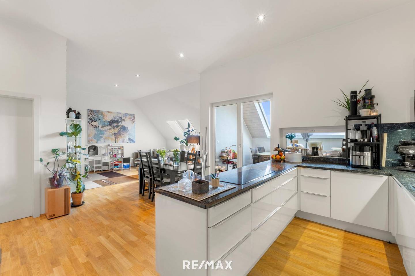 Attic apartment terrace Schlossberg view