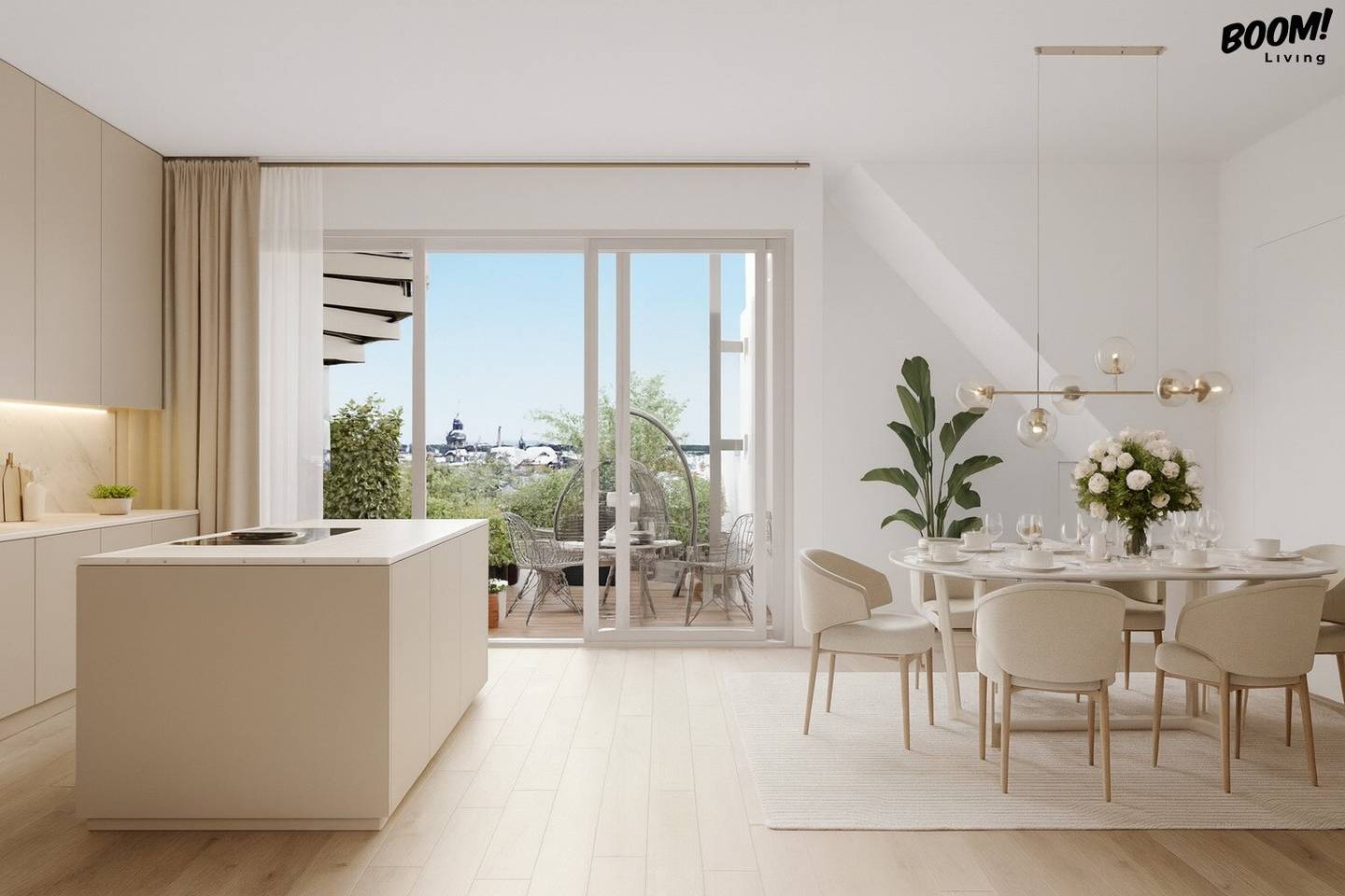 Exclusive Penthouse 174.19 m² above the roofs of Vienna with 360° panoramic view roof terrace 43 m² direct lift access