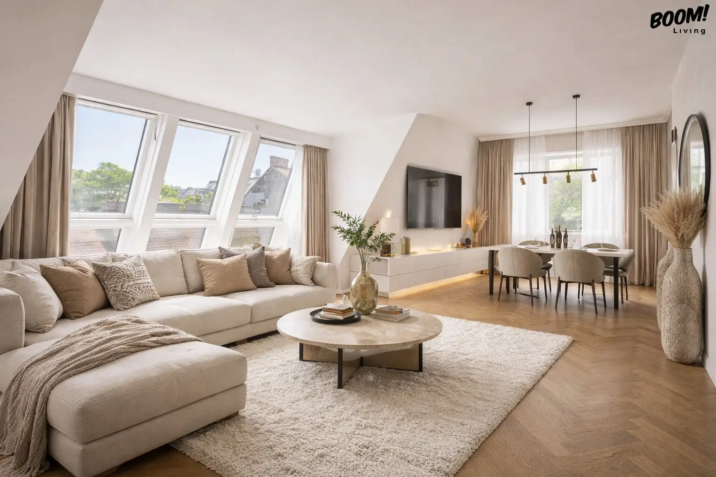 Attic apartment with lift access and terraces