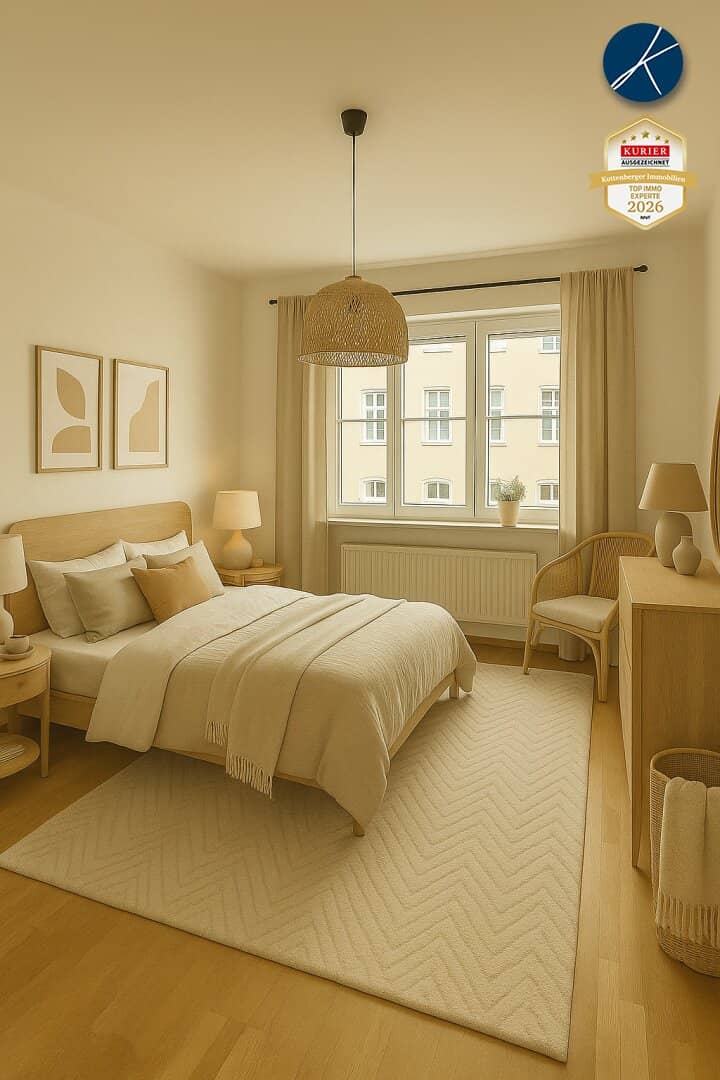 Sunny Altbau apartment with balcony and Danube view