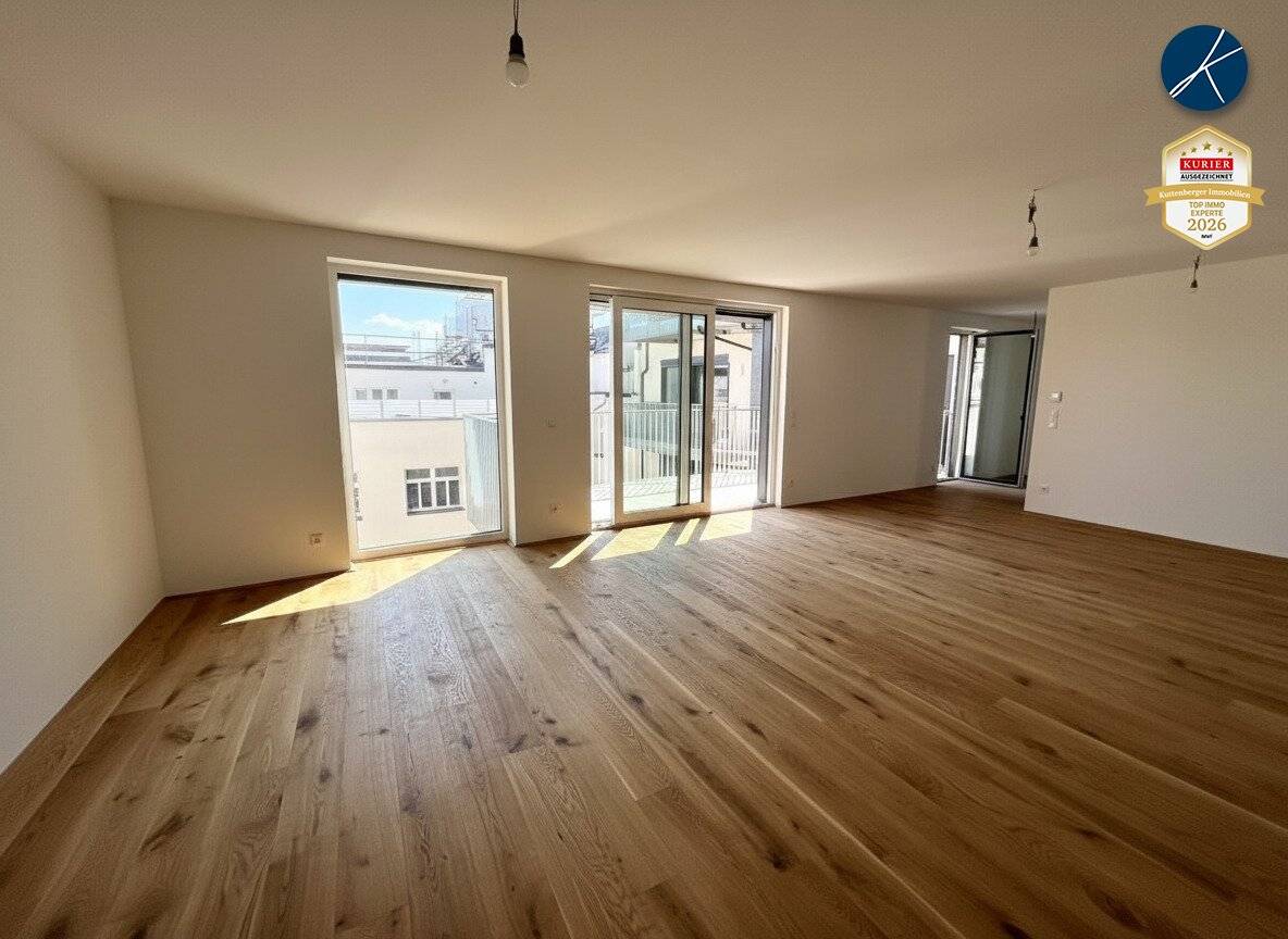 Wohnküche, Parkett, 45 m²