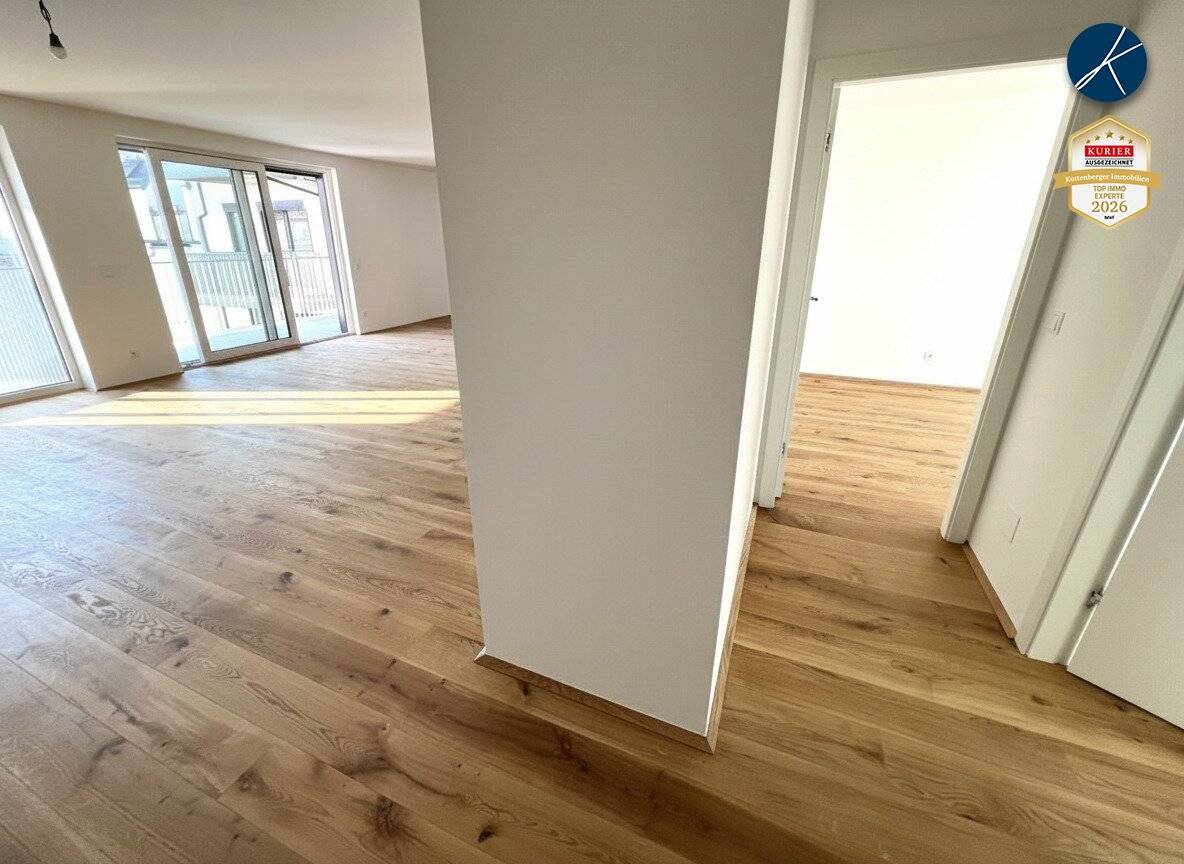 Apartment first occupancy new build balcony courtyard view