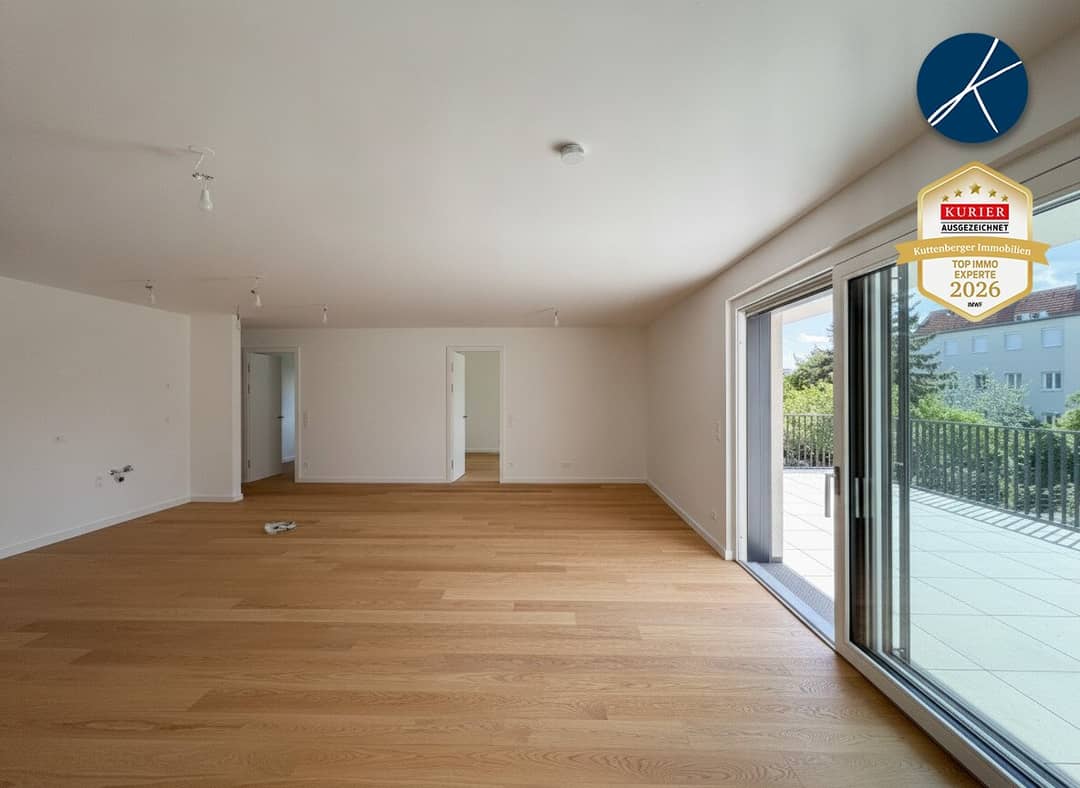 Wohnküche mit Ausgang auf den großzügigen Balkon