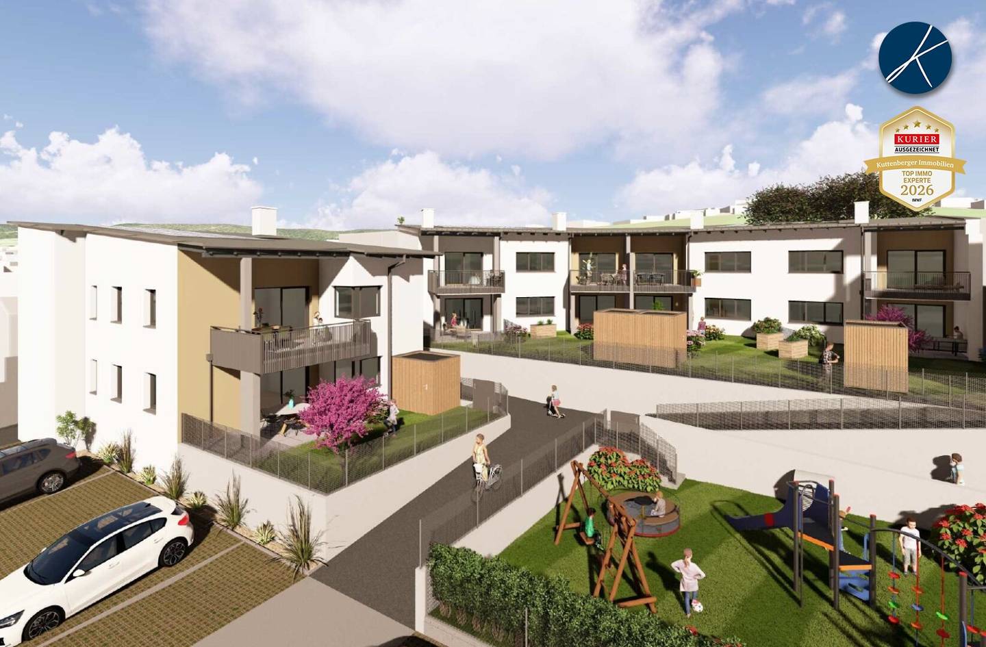 New build project Lengenfeld: 10 modern apartments with outdoor areas