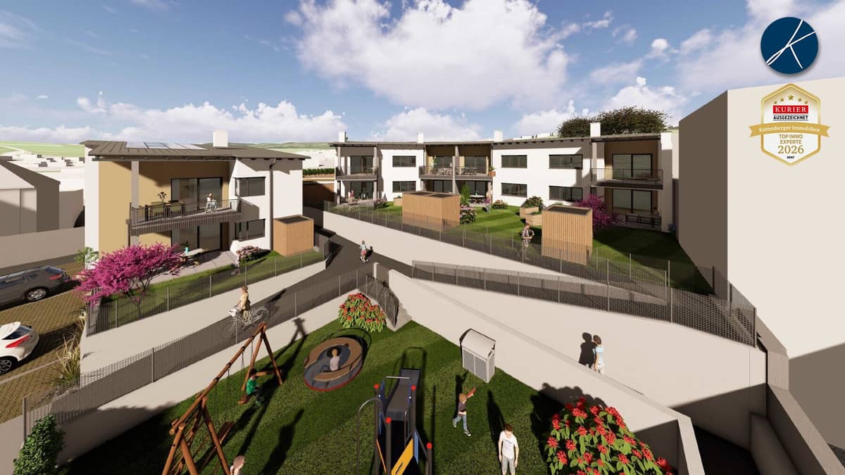 New build project Lengenfeld: 10 modern apartments with outdoor areas